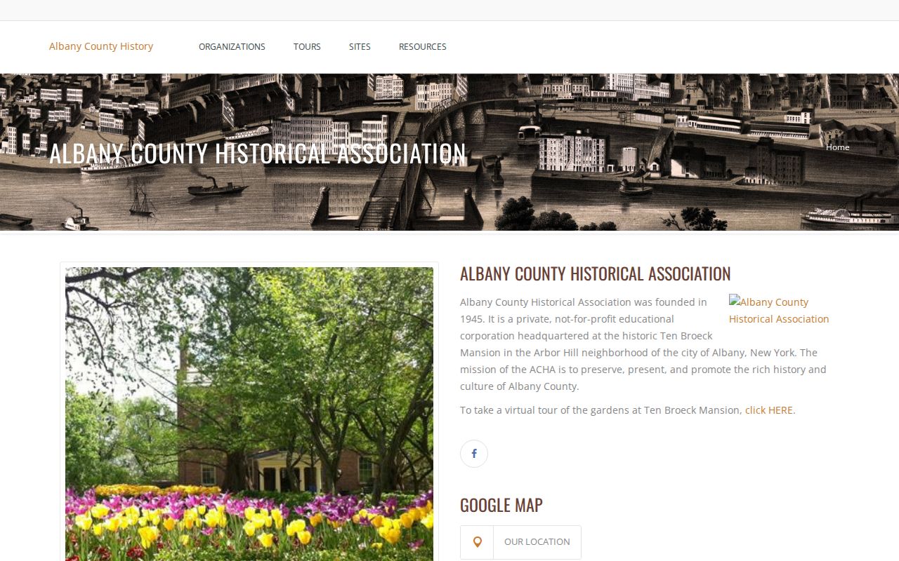 Albany city directory historical context at Ten Broeck Mansion