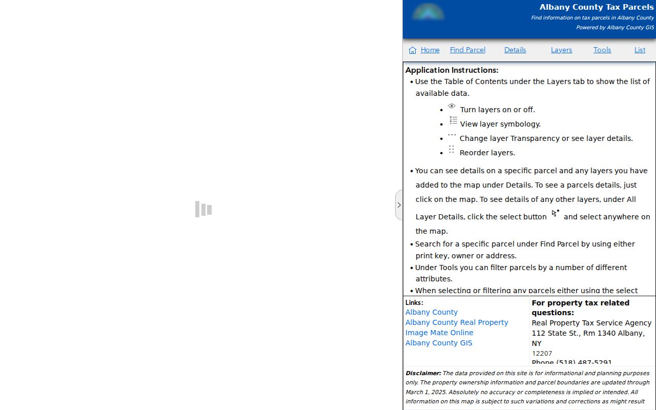 Albany neighbors county interactive parcel viewer